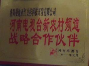 河南省電視臺新農村頻道戰略合作伙伴